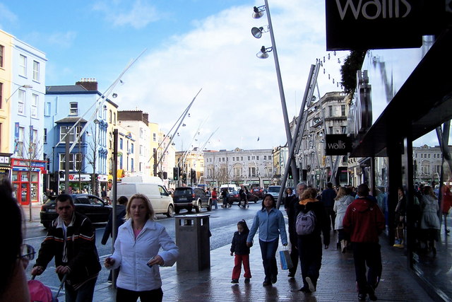 St Patrick's Street in Cork city centre, Ireland